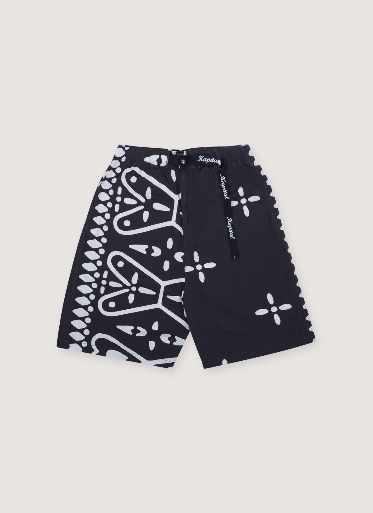 Kapital Humongo Cross Easy Shorts Black