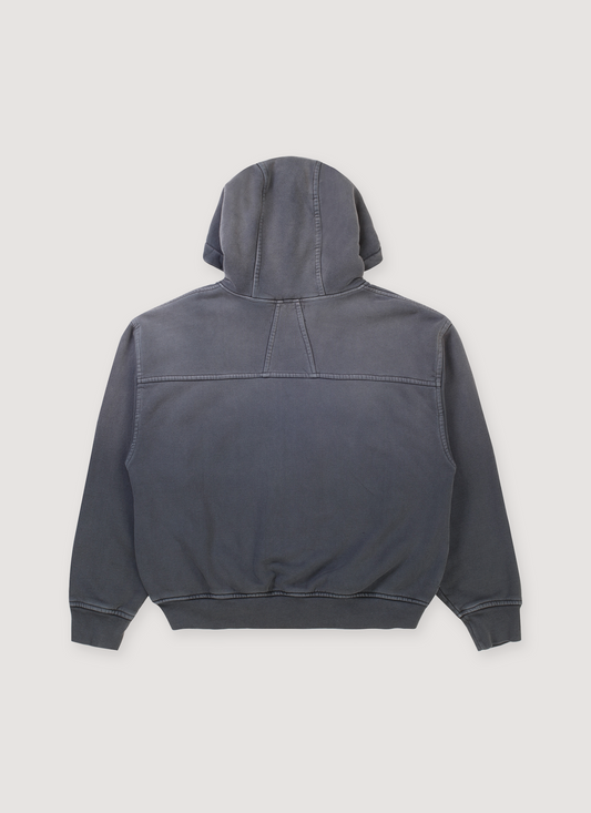 Basic Program Zip Up Sweatshirt Washed Black