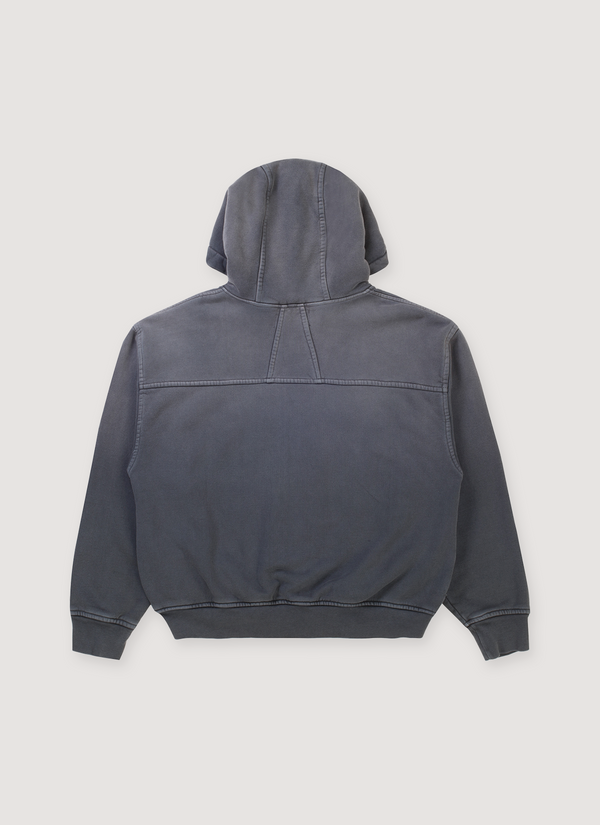 Pieces Basic Program Zip Up Sweatshirt Washed Black alternate view - Shop at Pieces Los Angeles