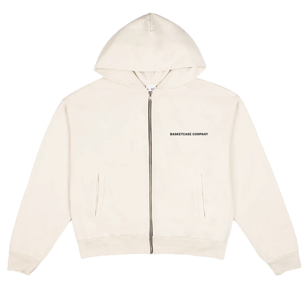 Basketcase Gallery Bouncer Zip Up Sweatshirt Cream