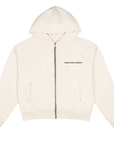 Basketcase Gallery Bouncer Zip Up Sweatshirt Cream