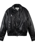 Basketcase Gallery Flight Leather Jacket Black