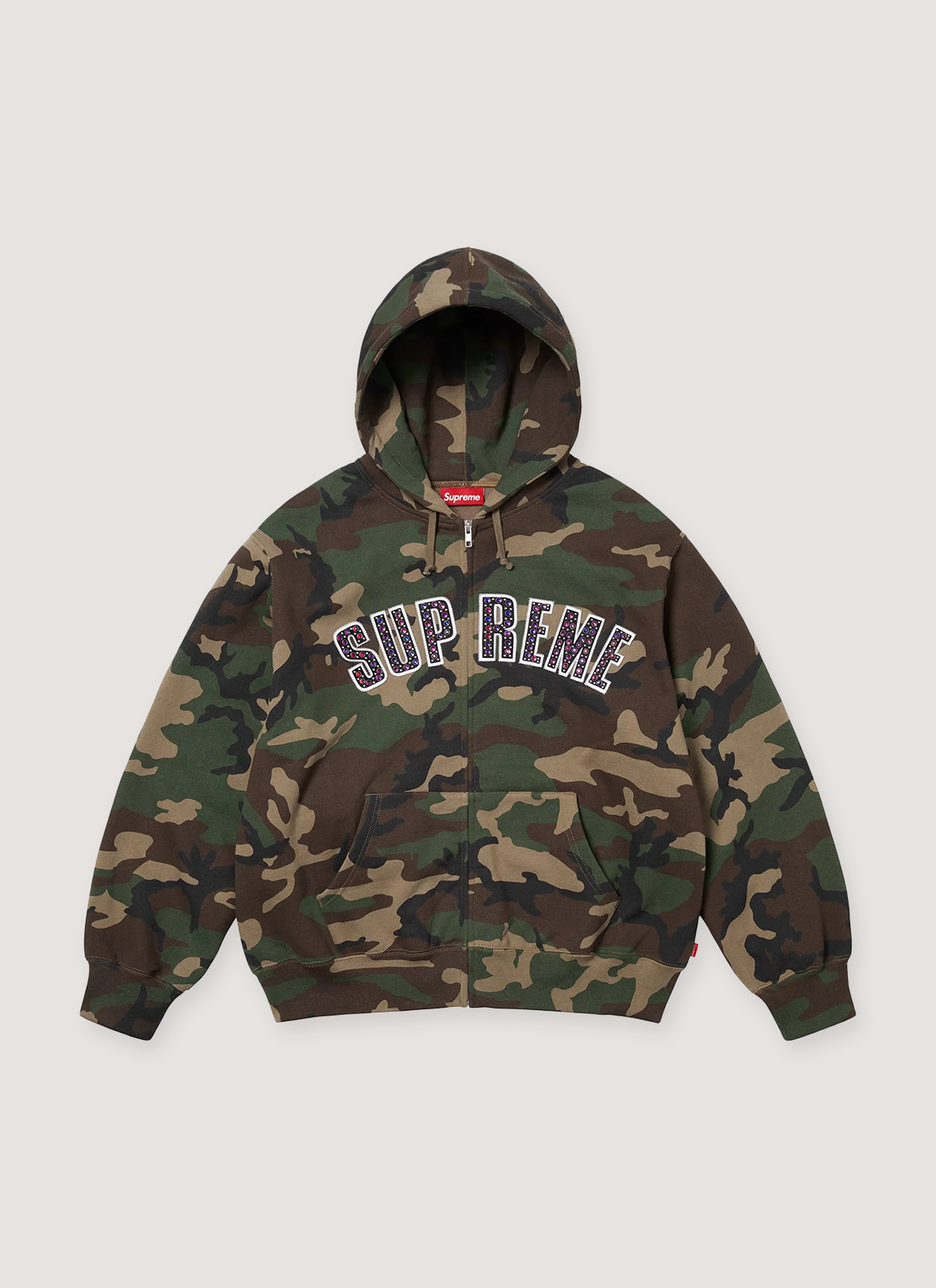 Supreme b.b. Simon Zip Up Sweatshirt Camo