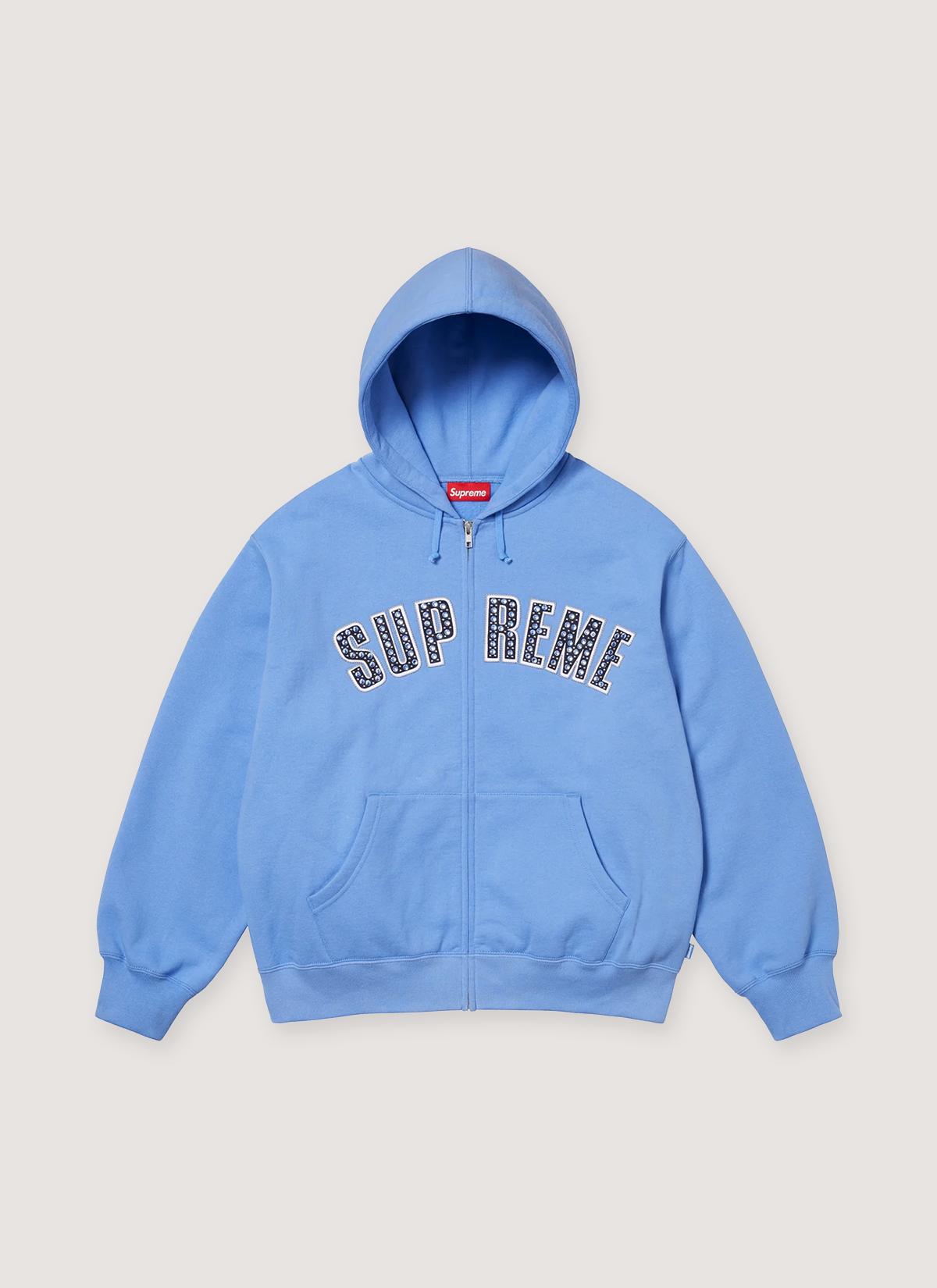 Supreme b.b. Simon Zip Up Sweatshirt Light Blue