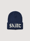 Saint Michael Knit Cap Beanie Navy Saint Michael Knit Cap Beanie Navy - Image 1 | Authenticated at Pieces Los Angeles