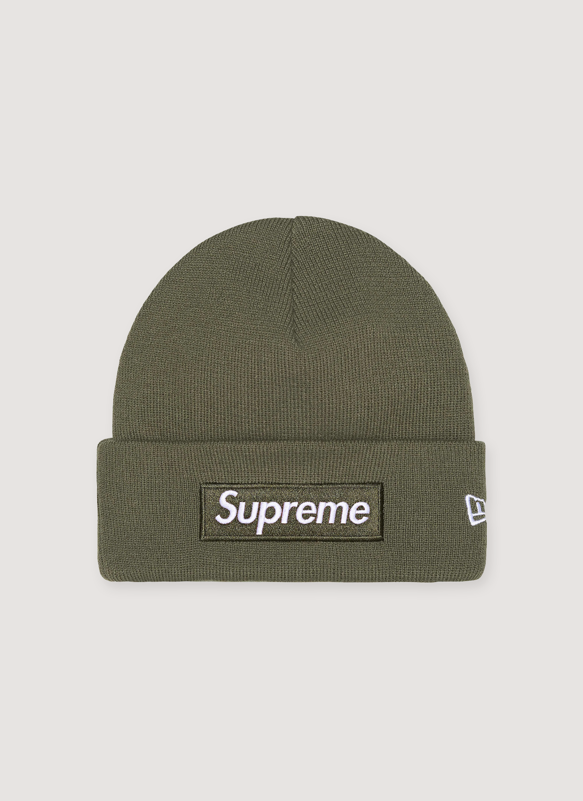 supreme cross box logo beanie olive 新品 Supreme New Era Cross Box