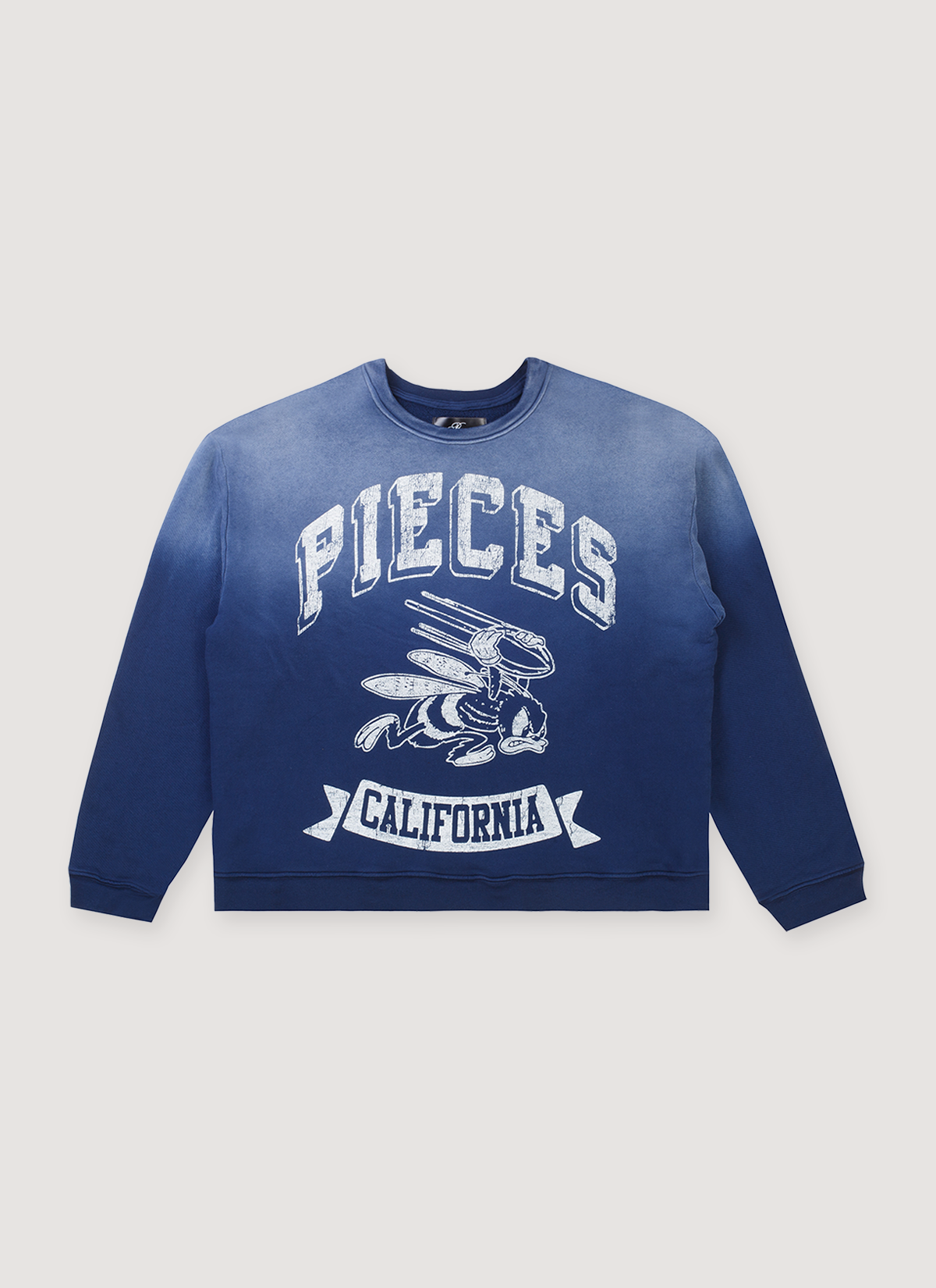 Pieces Behavioral Crewneck Sweater Vintage Navy
