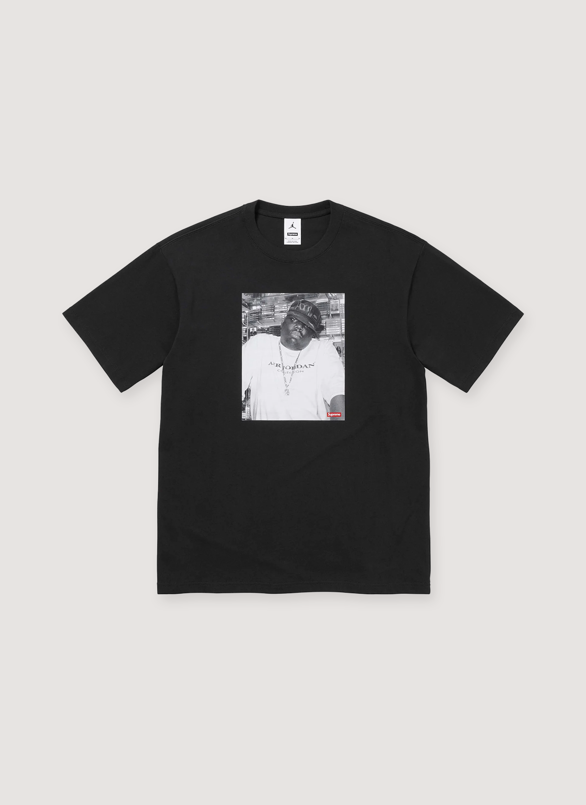 Supreme x Jordan Biggie Tee Black