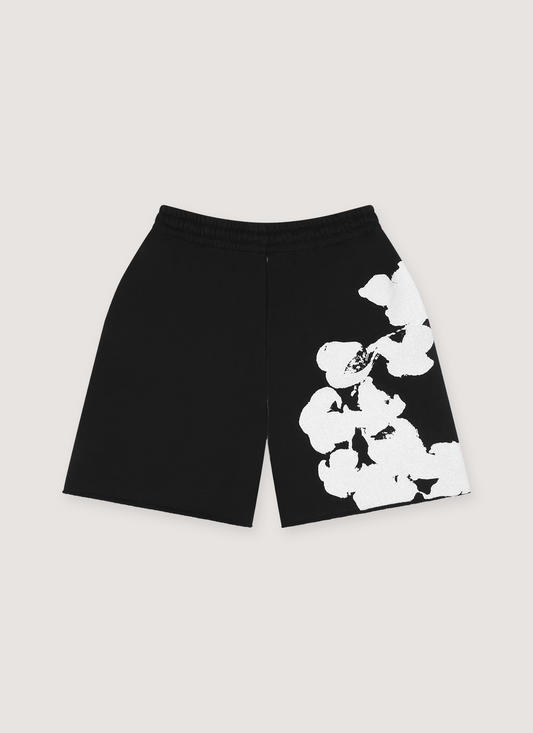 Denim Tears Biggie Cotton Wreath Sweatshorts Black