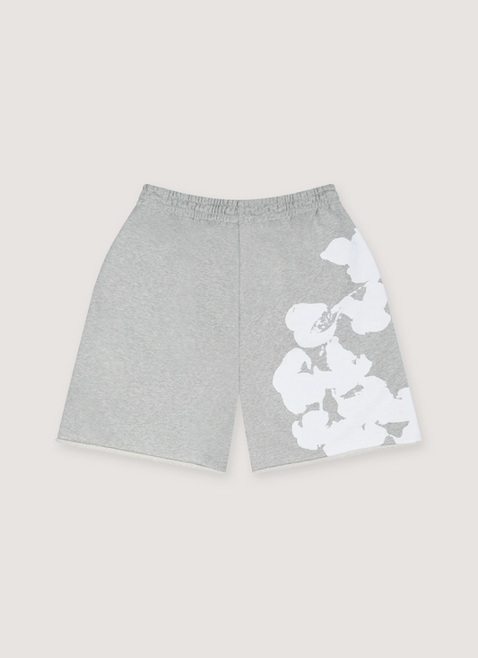 Denim Tears Biggie Cotton Wreath Sweatshorts Heather Grey