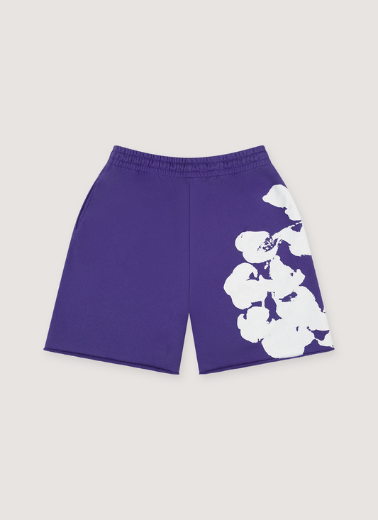 Denim Tears Biggie Cotton Wreath Sweatshorts Purple