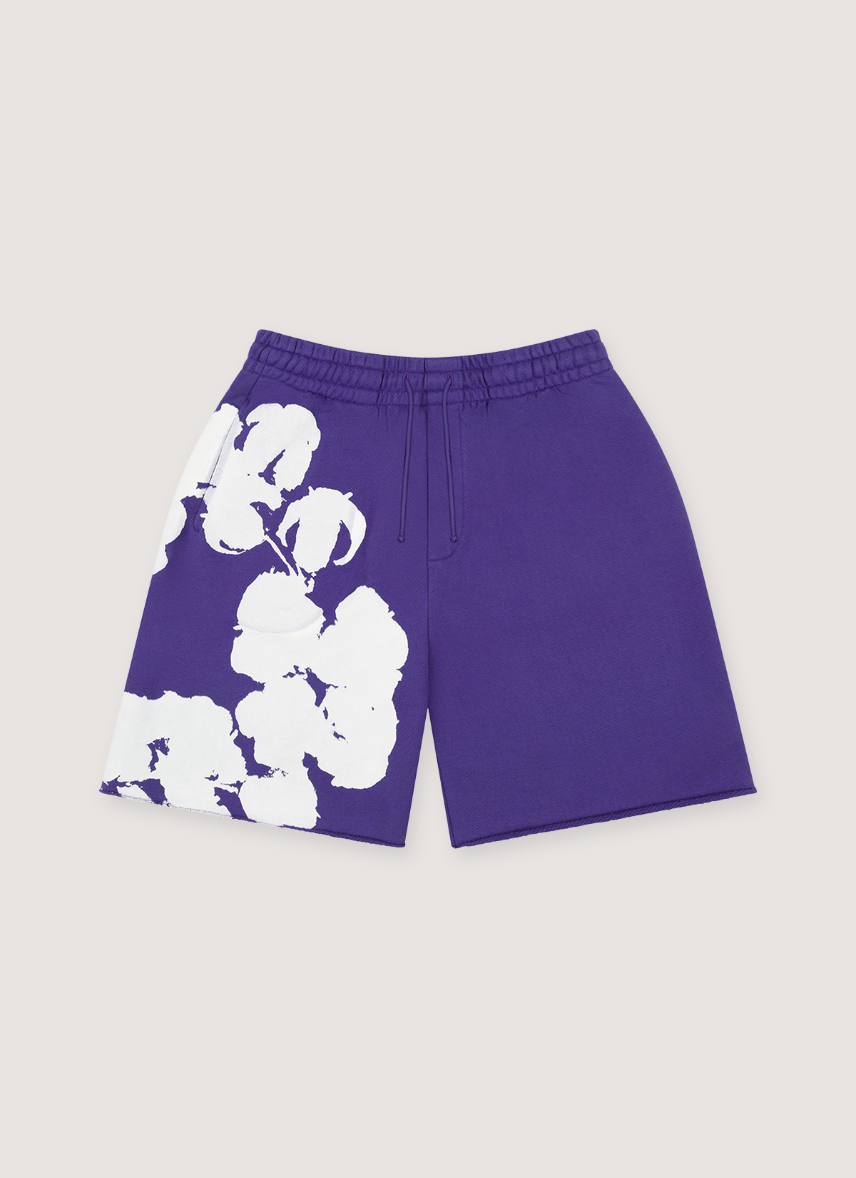 Denim Tears Biggie Cotton Wreath Sweatshorts Purple