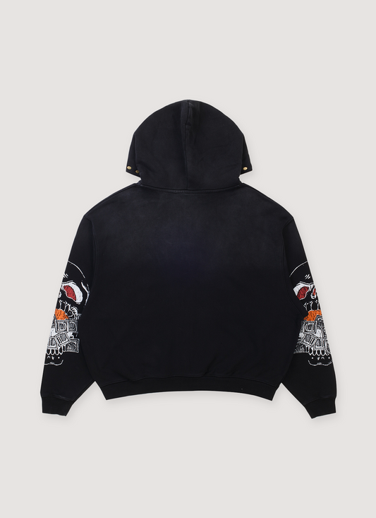 Boredom Kills BK Skull Sweatshirt Vintage Black