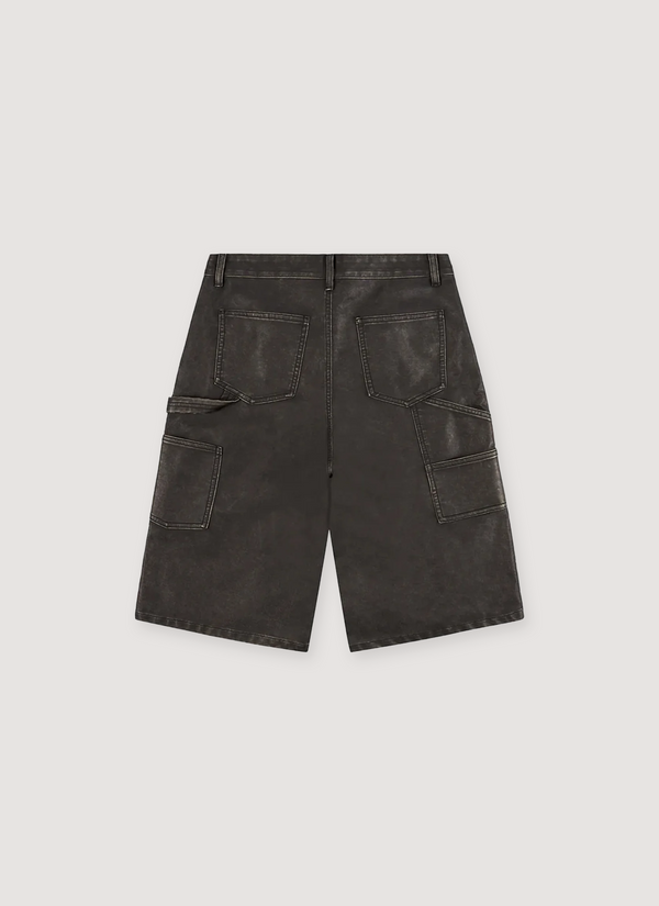 Boredom Kills Leather Shorts Black alternate view - Shop at Pieces Los Angeles