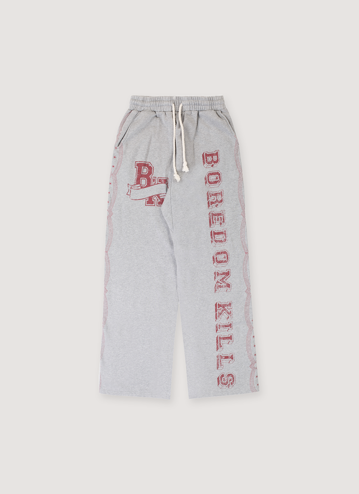 Boredom Kills Collegiate Sweatpants Grey