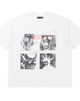 Boredom Kills Studded Unplug Tee White