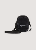 Supreme Denim Mini Utility Bag Black with water resistant Cordura nylon, embossed logo lining, additional zip, interior pocket, adjustable shoulder strap, embossed 3M logo, woven logo Supreme Denim Mini Utility Bag - Image 3 | Authenticated at Pieces Los Angeles