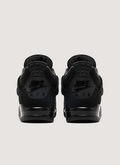 Jordan Retro 4 Black Cat (2025) black shoes, rear view Jordan Retro 4 Black Cat (2025) - Image 2 | Authenticated at Pieces Los Angeles