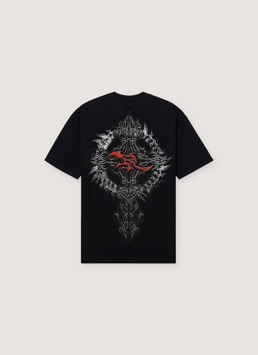 Revenge Spine Tee Black