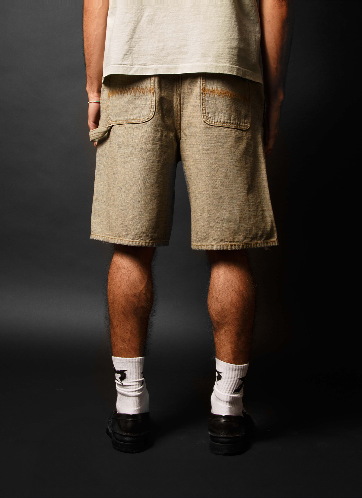 Pieces Harvey Split Carpenter Denim Shorts Pieces Harvey Split Carpenter Denim Shorts - Image 6 | Authenticated at Pieces Los Angeles