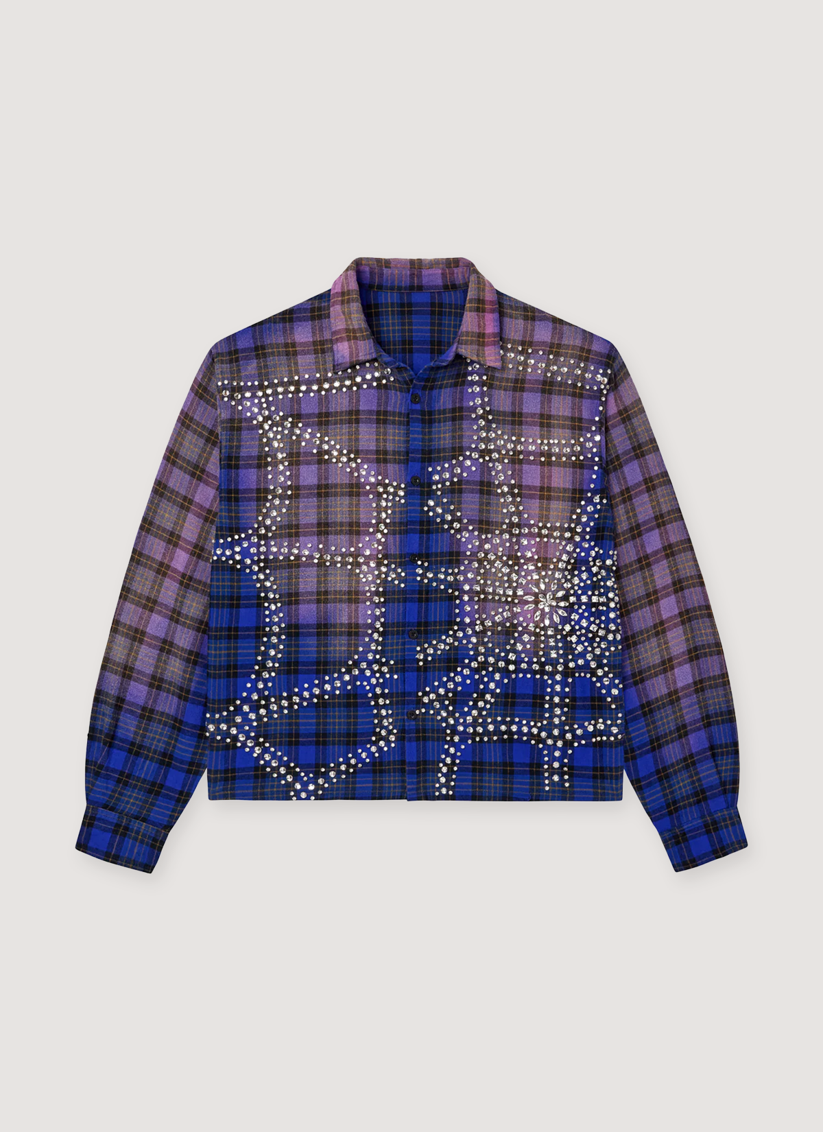 Blue Inferno Flannel Blue