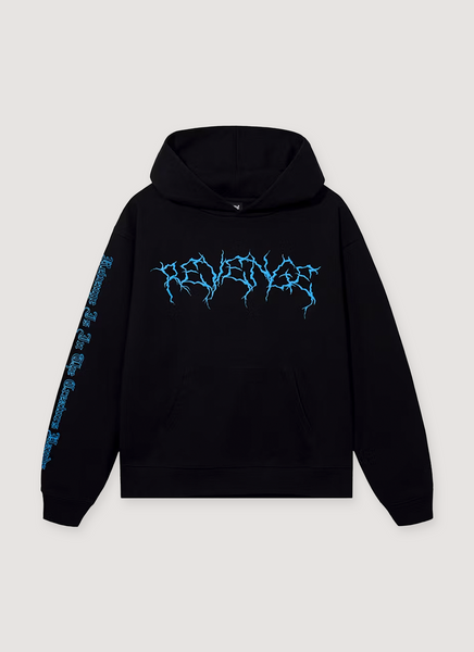 Revenge XXXtentacion Lightning Sweatshirt Black Blue – PIECES Revenge XXXtentacion Lightning Sweatshirt Black Blue – PIECES