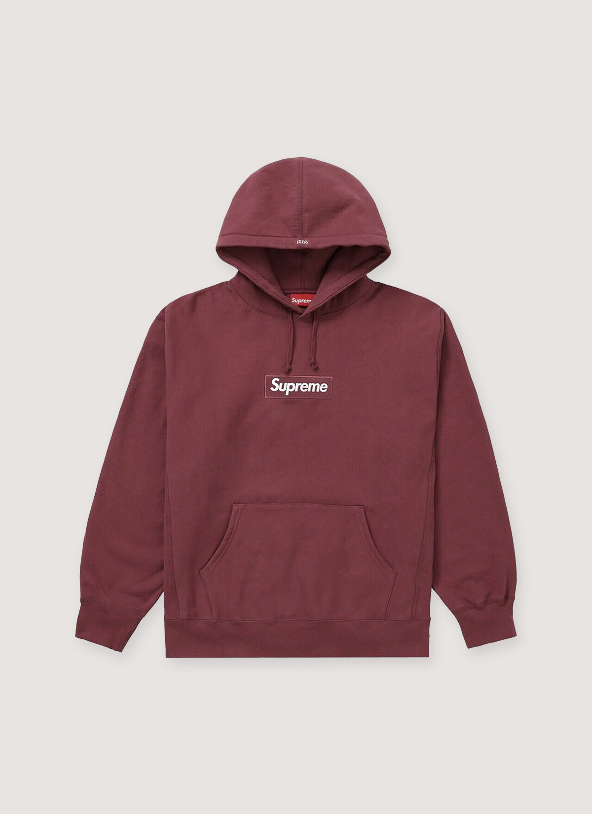 Supreme Box Logo Sweatshirt Plum Supreme Box Logo Sweatshirt Plum - Image 1 | Authenticated at Pieces Los Angeles