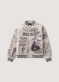 Paly Hollywood Bolinas Bomber Jacket Grey Paly Hollywood Bolinas Bomber Jacket Grey - Image 1 | Authenticated at Pieces Los Angeles