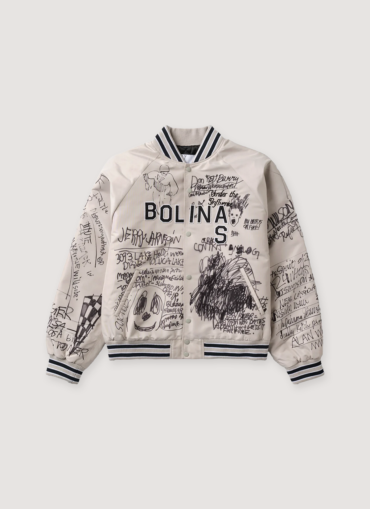 Paly Hollywood Bolinas Bomber Jacket Grey