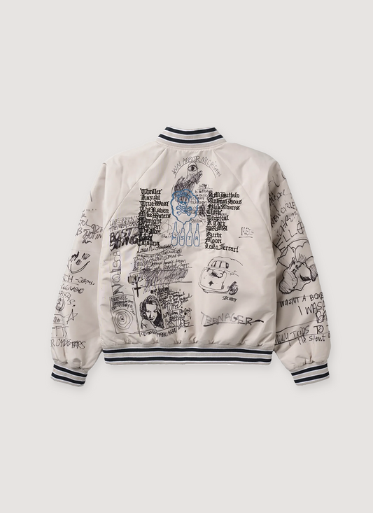 Paly Hollywood Bolinas Bomber Jacket Grey