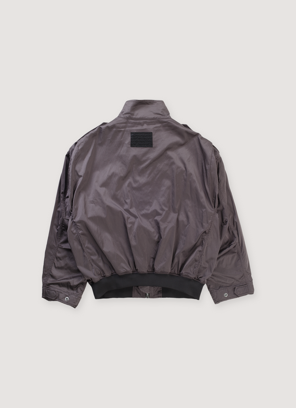 Acne Studios Satin Jacket Mid Grey alternate view - Shop at Pieces Los Angeles