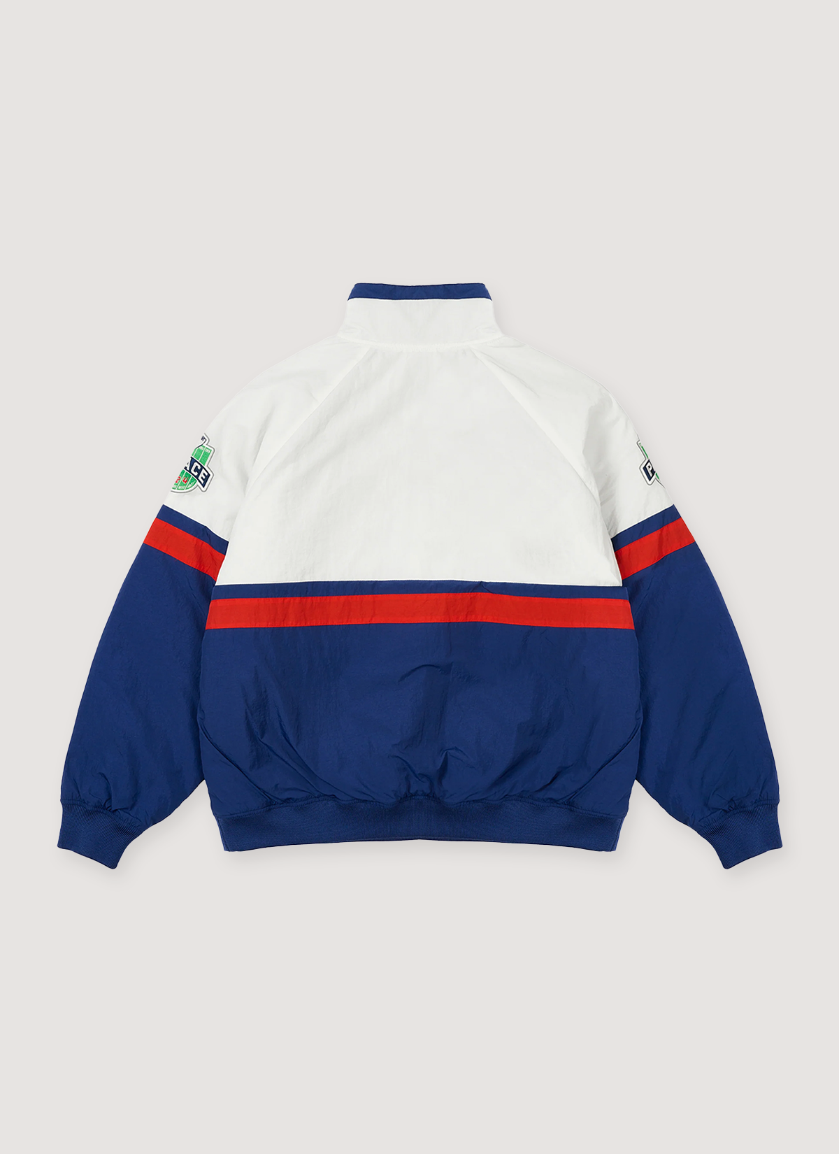 Palace Breakout Half Zip Bomber White Navy Palace Breakout Half Zip Bomber White Navy - Image 2 | Authenticated at Pieces Los Angeles