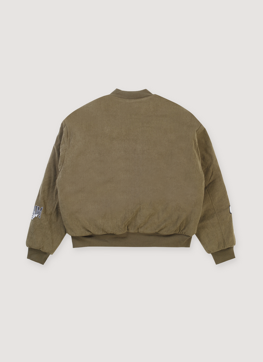 Boredom Kills Reversible Bomber Jacket Plaid / Olive