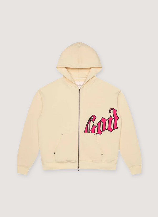 Godspeed New York OG Logo V2 Sweatsuit Bone Pink alternate view - Shop at Pieces Los Angeles