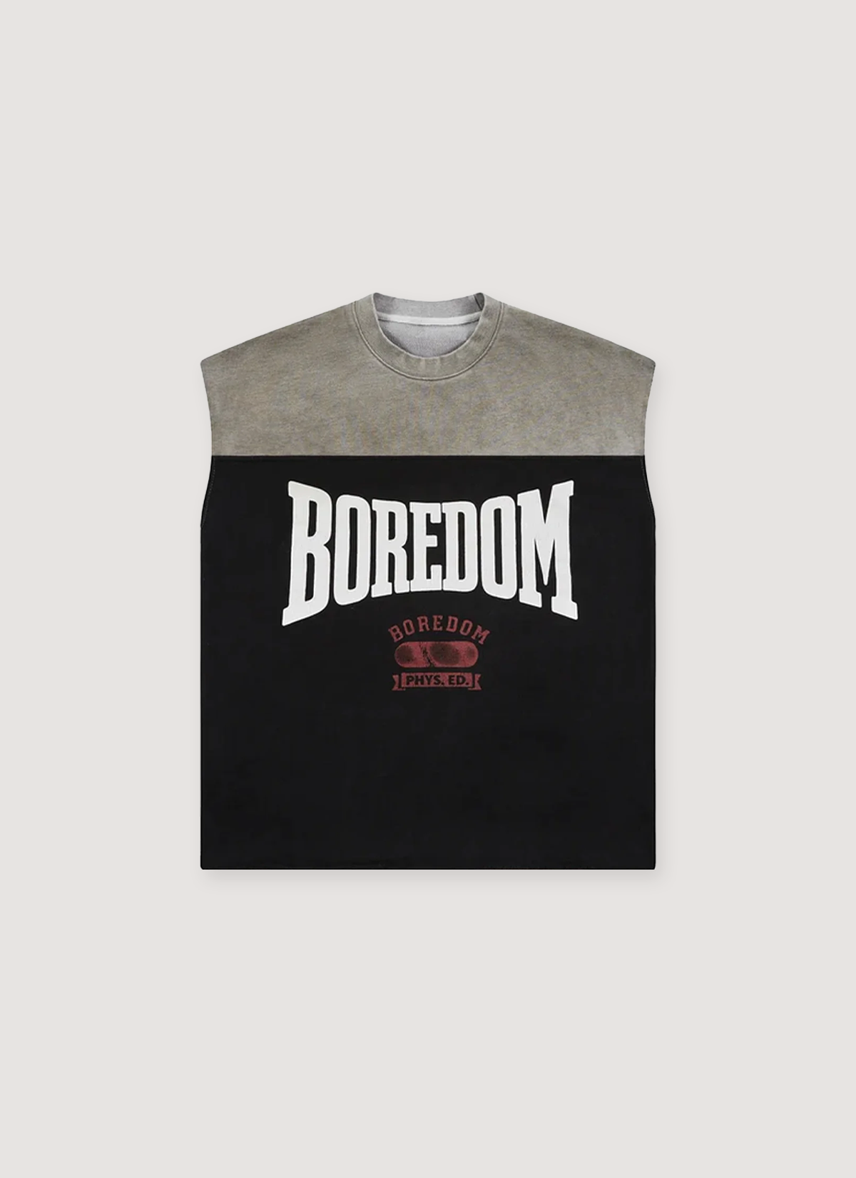 Boredom Kills Boxer Cut Off Grey Black Boredom Kills Boxer Cut Off Grey Black - Image 1 | Authenticated at Pieces Los Angeles