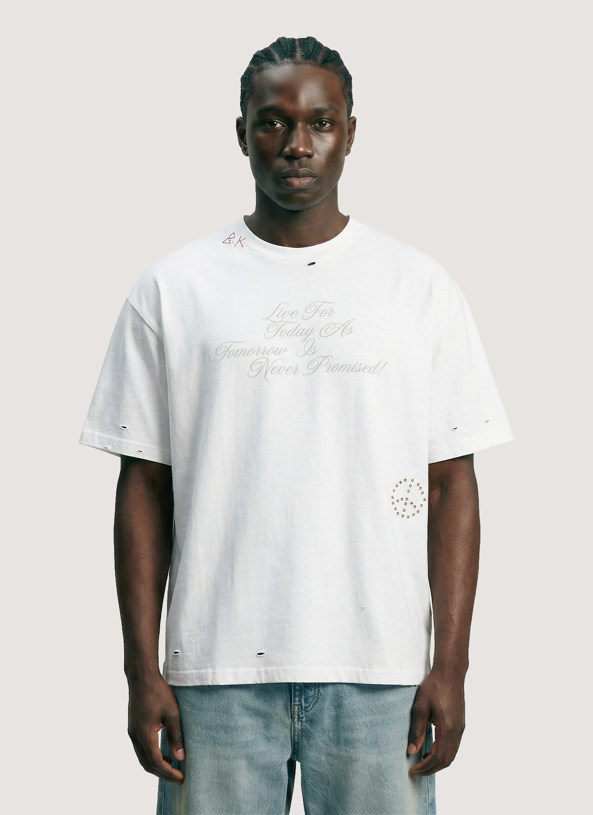 Boredom Kills Tomorrow Tee White Boredom Kills Tomorrow Tee White - Image 5 | Authenticated at Pieces Los Angeles