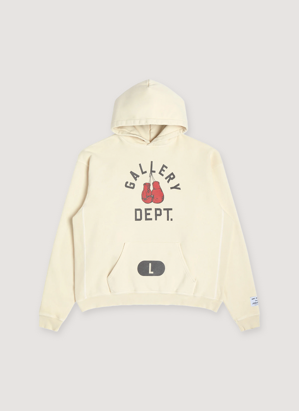 Gallery Dept. Boxing Merch Sweatshirt Cream Boxing Merch Sweatshirt Cream - Authenticated Sweatshirts | Pieces Los Angeles