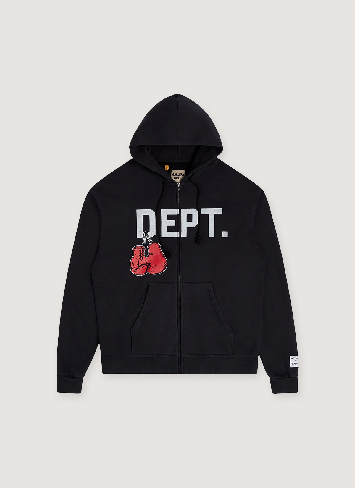 Gallery Dept. Boxing Merch Zip Up Sweatshirt Black