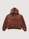 Thirteen Studios Logo Sweatshirt Faded Brown hoodie front view Thirteen Studios Logo Sweatshirt Faded Brown - Image 1 | Authenticated at Pieces Los Angeles
