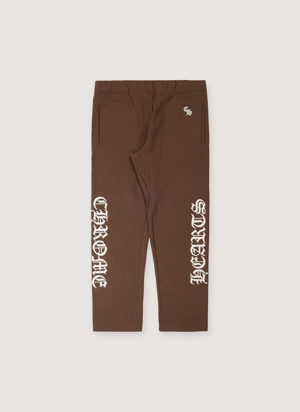 Chrome Hearts Script Embroidered Sweatpants Brown