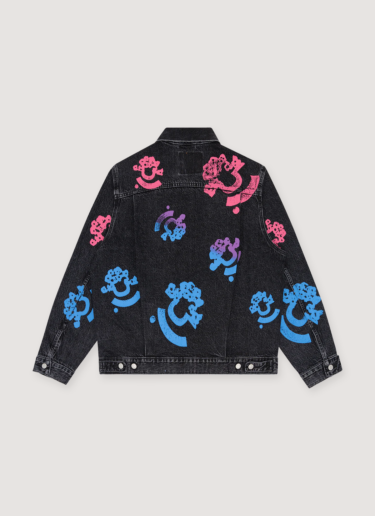 Denim Tears Bstroy Type-2 Denim Jacket Washed Black Denim Tears Bstroy Type-2 Denim Jacket Washed Black - Image 2 | Authenticated at Pieces Los Angeles