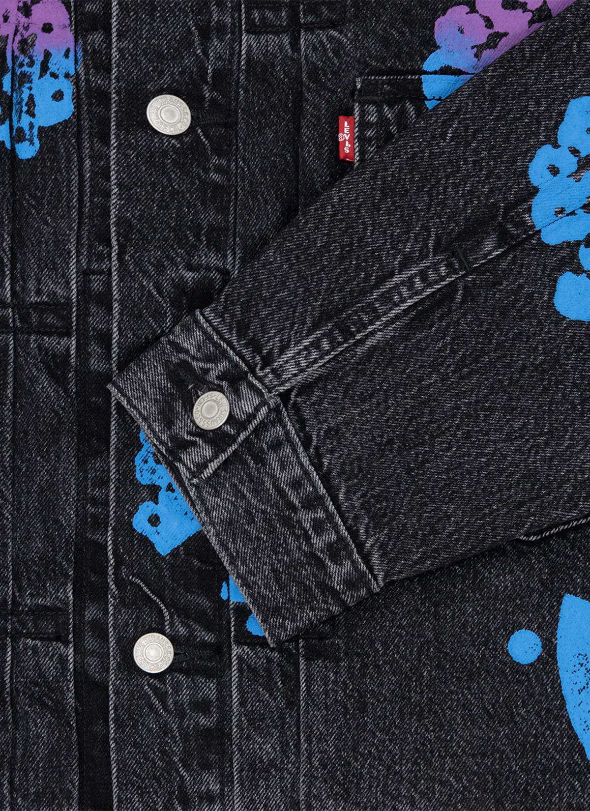 Denim Tears Bstroy Type-2 Denim Jacket Washed Black Denim Tears Bstroy Type-2 Denim Jacket Washed Black - Image 3 | Authenticated at Pieces Los Angeles