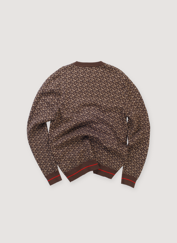 Burberry TB Monogram Sweater Brown (Pre-Owned) alternate view - Shop at Pieces Los Angeles