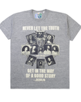 Better With Age Story Tee Grey