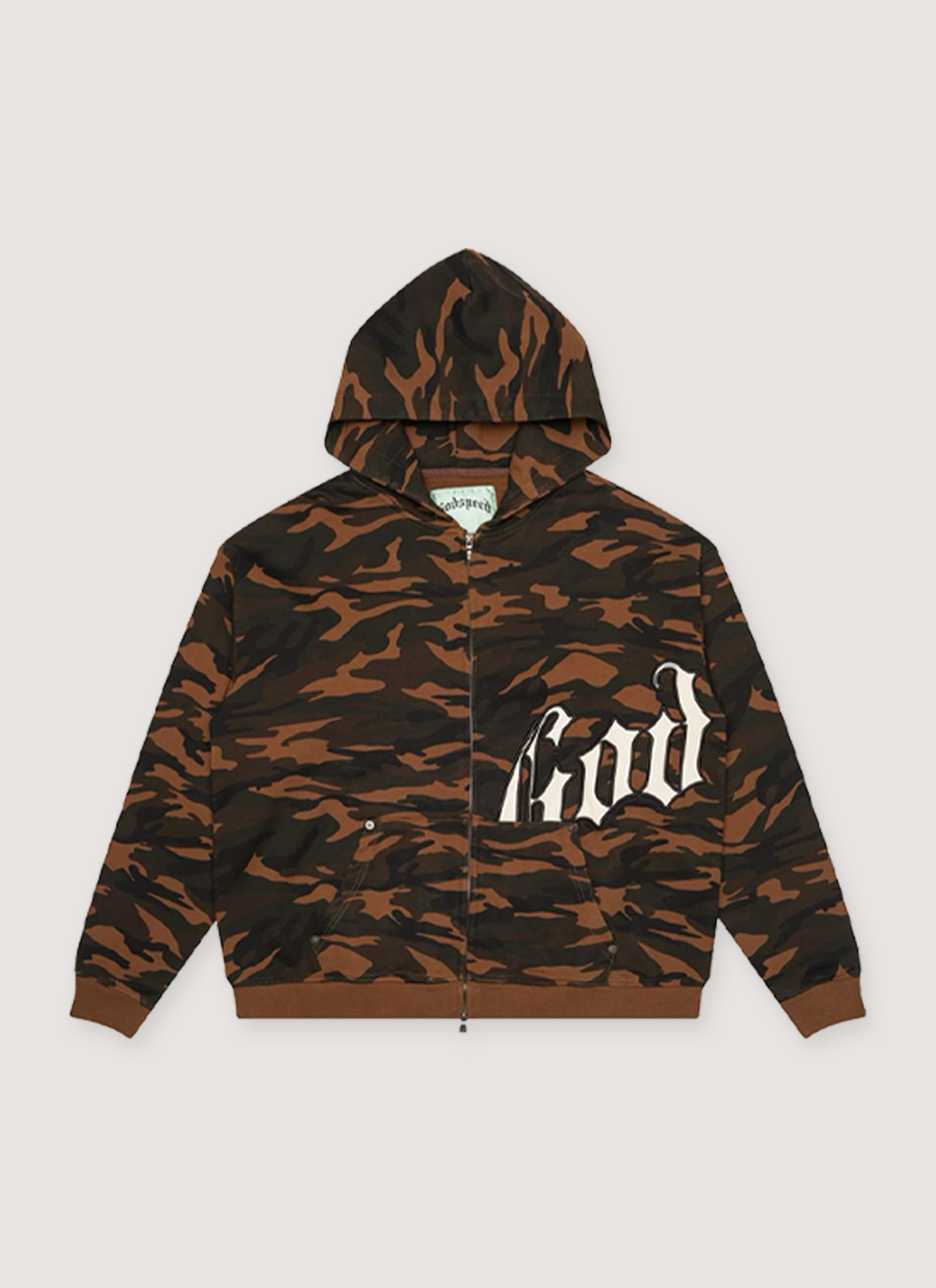 Godspeed New York OG Logo V2 Sweatsuit Brown Camo Godspeed New York OG Logo V2 Sweatsuit Brown Camo - Image 2 | Authenticated at Pieces Los Angeles