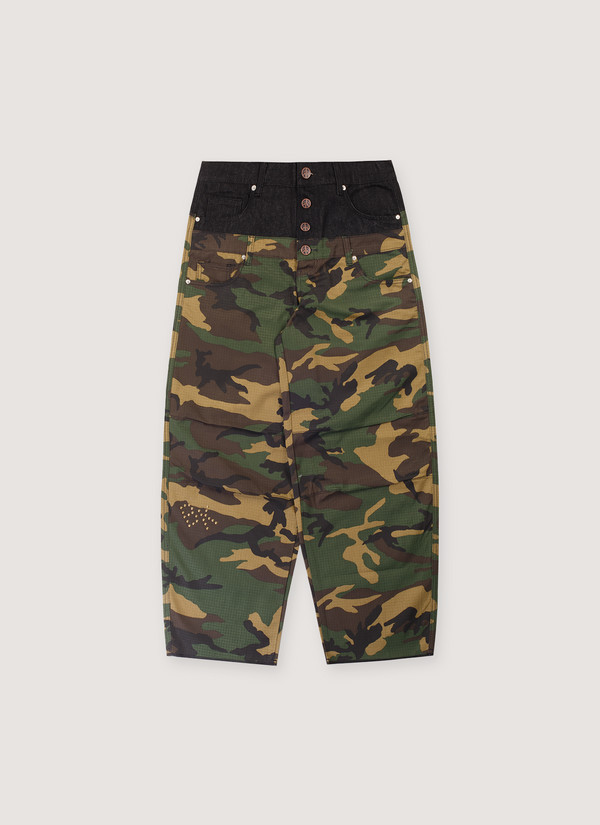 Boredom Kills Double Pants Camo Double Pants Camo - Authenticated Trousers | Pieces Los Angeles