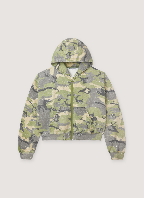 Vale Forever Crystal Work Jacket Camo Crystal Work Jacket Camo - Authenticated Sweatshirts | Pieces Los Angeles