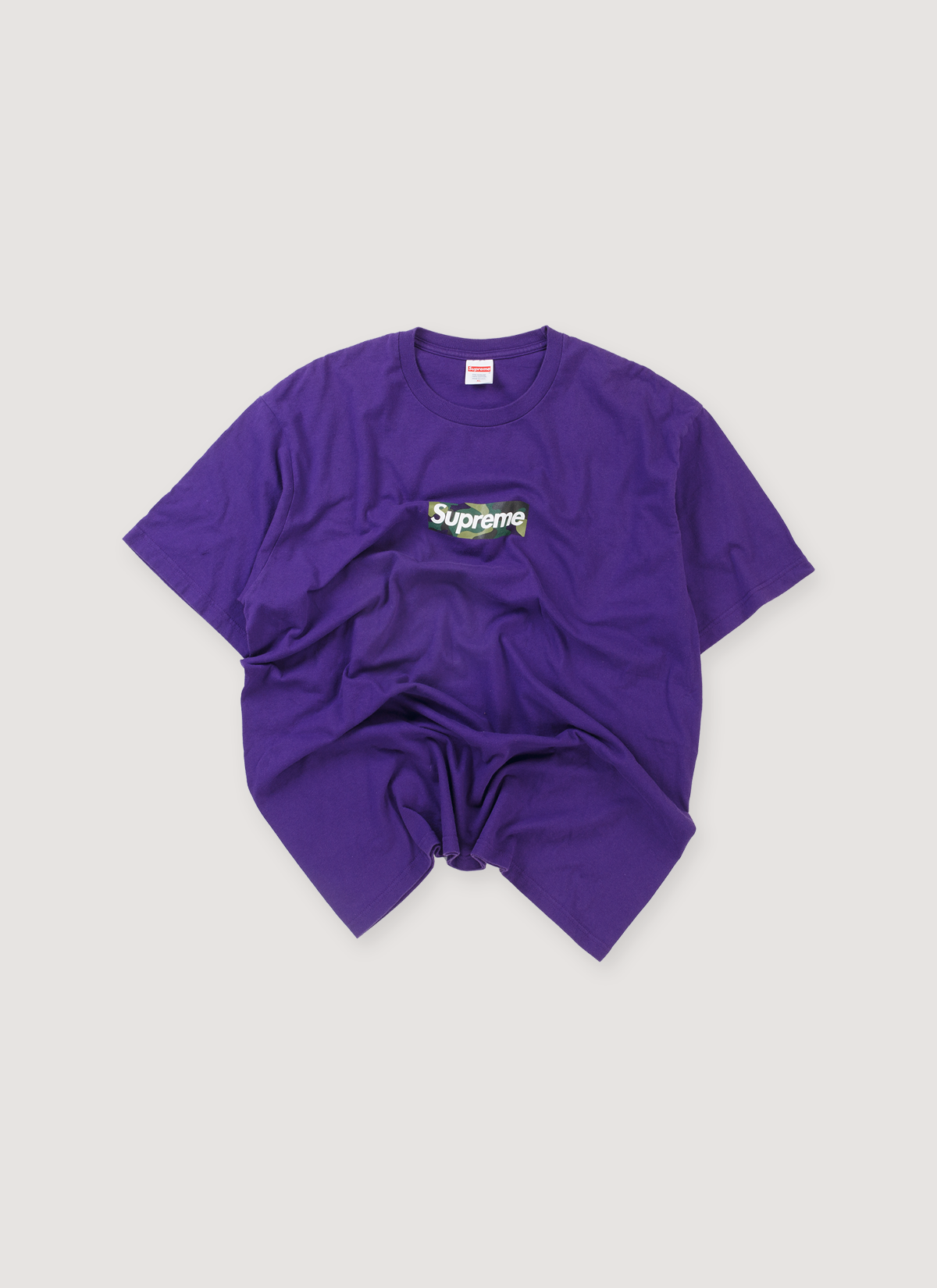 Supreme Camo Box Logo Tee Purple (Pre-Owned)