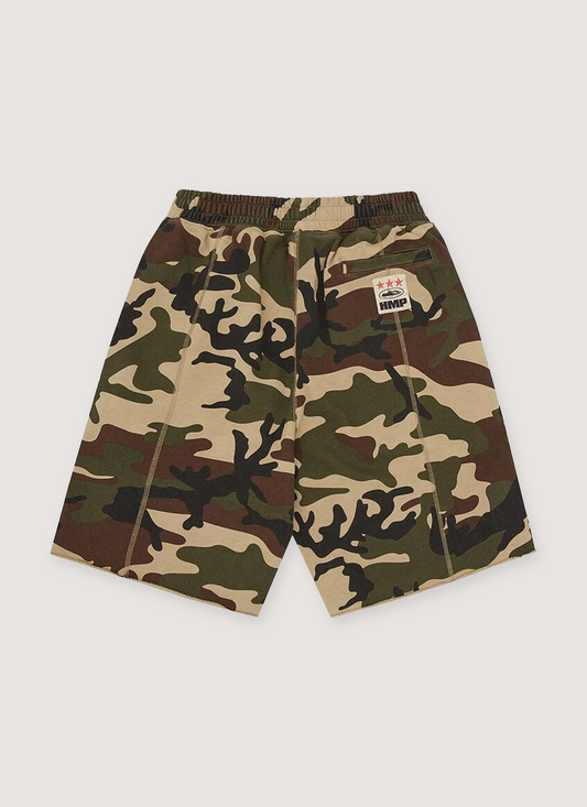 Corteiz HMP Raw Hem Shorts Camo