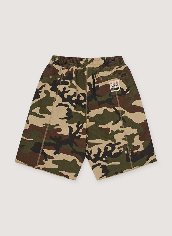 Corteiz HMP Raw Hem Shorts Camo alternate view - Shop at Pieces Los Angeles